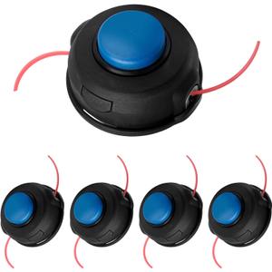 5-Pack T25 Tap Advance Trimmer Head for String Trimmers Weed Eaters Compatible with Husqvarna Straight Shaft Trimmers 122C 124C 124L 125C 128LD 322C 130C 130L Replace# 966674401 537338306 537338310
