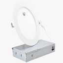 6" LED Dimmable Downlight with 90-Min Emergency Battery Backup, 12W, 5 CCT Selectable 2700K-5000K, Ultra-Slim Recessed Light, 1080 Lumens, 80 CRI | UL/ETL/IC/Damp Rated, Energy Star, 1 Pack