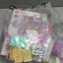 Doll House for Girls ,13 Rooms Doll House with 2 Dolls, Lights, Puppies ,Furnitures, Accessories, Toddler Playhouse Gift for for 3 4 5 6 7 8 9 10 Year Old Girls Toys ( Purple)