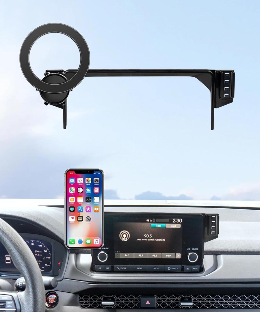 Car Phone Holder for Honda Accord 2023-2025 Accessories 7-Inch Screen Fixed Clip, 360 Rotation Phone Mount Compatible with MagSafe, Cell Phone Holder That Does Not Affect Air Vent