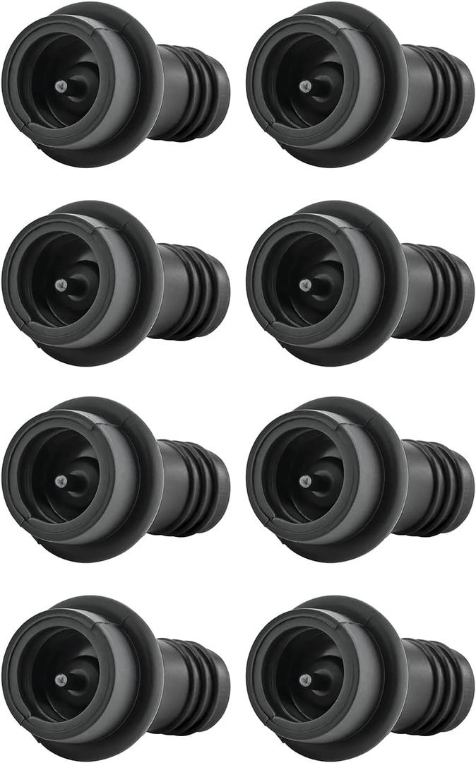 WOTOR Stoppers Vacuum, Saver, Pump Vacuum Stoppers, Preserver, Reusable Bottle Sealer Keeps Fresh (Black, 8 Pieces) WOTOR Stoppers Vacuum, Saver, Pump Vacuum Stoppers, Preserver, Reusable Bottle Sealer Keeps Fresh (Black, 8 Pieces)