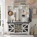 Hall Tree with Shoe Storage 163x56x21 CM