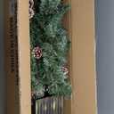 2 Pack 4 Ft Artificial Christmas Entrance Tree in 7Large Base with 60 LEDs Warm White Light Timer Battery Operated 126 Classic Branch 18 Smoky Pine Bristle 14 Pinecone 12 Berries Xmas Door Decor