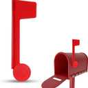 Mailbox Flag Replacement, Easy Installation Red Metal Mailbox Flag Universal Mailbox Flag for Outgoing Mailbox