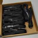 DMX Cable 6.5 ft, 10 Pack Flexible 3 Pin XLR Male to Female Cable Wire for Stage Lighting Signal XLR Connection Stage Light Wire for Par Light Moving Head Spotlight Input & Output