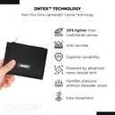 ONTOP Mens Bifold Wallet Zipper, Minimalist Fabric Canvas Card Holder Ultra-Compact Everyday Carry, Birthday Christmas Gift for Him