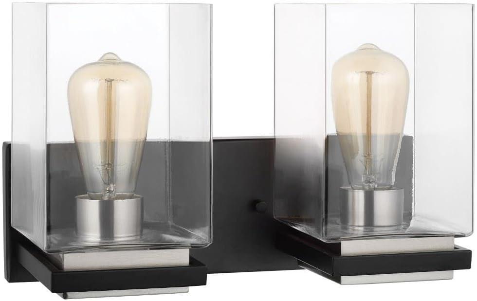 Nuvo Lighting 60/7652 Crossroads - 2 Light Bath Vanity in Contemporary Style-9 Inches Tall and 14.13 Inches Wide