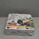 Non-Stick Cookware Set, 13 Piece Set Portable Lightweight Cast Iron Pots and Pans with Glass Lids and Nylon Utensils for Outdoor Camping Picnic Travel Cookware