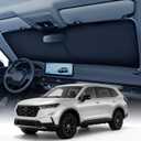 Large Windshield Sun Shade for Honda CRV 2023-2026, 7-Layer Heavy-Duty & Blocks UV Rays, 3D Scanned Custom Fit, Keep Interior Cooler, Easy Storage & Foldable SUV Accessories, No Sagging