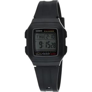 Casio Men's F201WA-1A Black Resin Multi-Function Alarm Sport Watch