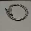 Bathfinesse Flexible Connector Braided Stainless Steel Bathroom Faucet Supply Lines Bathroom Kitchen Faucet Hose 24" Length 3/8 -Inch Female Compression Thread x M10 Male Connector x 2 Pcs (1 Pair)