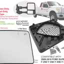 APA Replacement for Towing Mirror Glass Upper Heated 2008-2016 Super Duty F250 F350 F450 F550 Passenger Right Side TO1325150 7C3Z17K707F