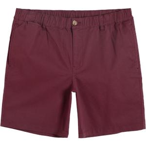 maamgic Men's Classic-fit 7" Cotton Casual Shorts Elastic Waistband with Multi-Pocket Daily Wear Walking Summer Outfit Size 30