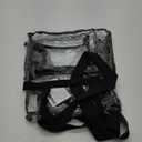 Bagenius Clear Bag Stadium Approved 12612 Clear bag for Stadium Events Sports Concert Festival Work (Black)