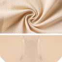 voenxe Women Seamless Hipster Underwear,Breathable Ladies Panties Bikini,No Show Briefs,Comfortable Undies for Women 5-Pack (M)