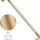 32 Inch Brushed Gold Grab Bars for Shower with Anti-Slip Knurled Grip