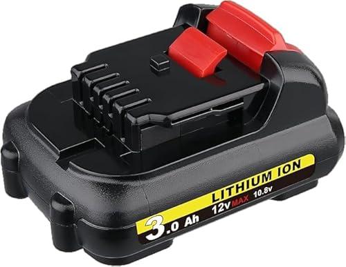 2Pack DCB120 Li-ion 3000mAh Battery Replacement for Dewalt 12V Max Battery DCB127 DCB120 DCB123 Compatible with Dewalt 12V Charger and Power Tool
