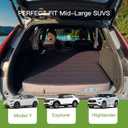 Upgraded Hybrid Foam & Air SUV Mattress with Rechargeable Built-in Pump, Quick Inflation & Deflation, 4" Ultra-Thick, Comfortable Mattress for Car Camping & Road Trips, Perfect for Mid & Large SUVs, 75.6"L x 53"W x 4"Th