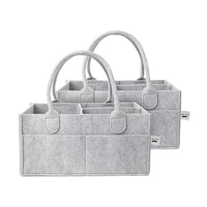 Mr. Pen- Baby Diaper Caddy Organizer, 2 Pack, Gray, Baby Caddy Organizer with Handle, Compact Size, Collapsible & Portable: Baby