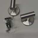 Vuzvuv 2-Pack Silver Brushed Nickel Towel Hooks, SUS304 Stainless Steel Waterproof Coat Robe Holder, Heavy Duty Wall-Mounted Hooks for Bathroom, Kitchen, Hotel (Drilling)