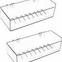 Cq acrylic Bathroom Shower Shelf Organizer Rack,Adhesive Shower Organizer for Bathroom Storage & Home Decor&Kitchen, Wall Shower Caddy Shelf Non Drilling Adhesive and No Damage Wall Mount, 2 Pack Clear