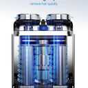 Mini Electric Shaver for Men: USB C Fast Charge Portable Electric Razor with LED Display - IPX8 Waterproof Wet and Dry Travel Small Shavers Dual Head Pocket Shaver for Beard Face (Blue)