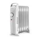 Oil Filled Radiator Heater,Oil Heater with Adjustable ThermostatElectric Radiator Heater with Overheat SafetyMini Portable Space Heater700W (BLACK)