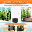 hygger Strong Aquarium Air Pump for Medium Large Fish Tank, Hydroponic Systerm, Household Commercial Use