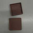 2X2 Rubber Caster Cups, Non Slip Furniture Pads, Anti-Slip Gripper, Anti Skid Furniture Feet, Anti Slide Floor Protector for Bed Couch Table Chair Stoppers - 8 Pack, Brown