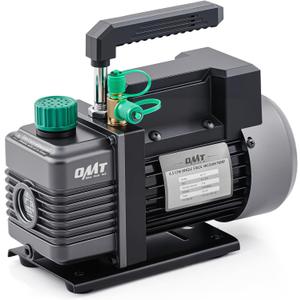 Orion Motor Tech Vacuum Pump, 4.5 cfm 1/3 hp HVAC Single Stage Vacuum Pump for R12 R22 R134a R410a R502, Auto AC Vacuum Pump Kit for Automotive Air Conditioner Resin Degassing & More, Oil Included (Gray)