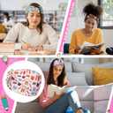 12 Pcs Book Lover Socks for Women Funny Book Print Headbands Reading Bookish Club Gifts for Christmas Librarian Students Teachers Gifts