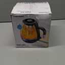 Chefman Electric Kettle with Tea Infuser, Compact 1L (4 Cups), 1500W, Removable Lid for Easy Cleaning, Boil-Dry Protection, Stainless Steel Filter, BPA Free, Auto Shut Off, Small Electric Tea Kettle (Black)