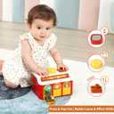 Montessori Pop Up Toy for Babies 6-12 Months - 3 Modes Cause and Effect Toys for 1 Year Old Boy Girl, Sensory Fine Motor Skill Developmental Toddler Toy