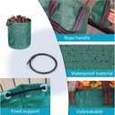 NATUREZA reusable yard waste bags,3 pack 72 Gallons leaf bags,Heavy Duty Garden Bags,Storage Bag,Patio Bag,Laundry Container,lawn and leaf bags