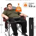 KingCamp Oversized Camping Chairs, 550lb Heavy Duty with Lumbar Support