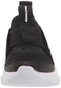 Skechers Kids Boy's Skech Fast Sneaker, Black/White,Size 1