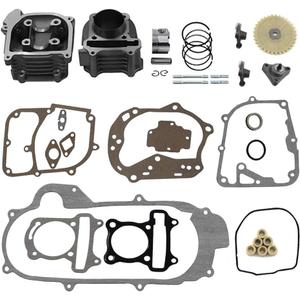 Trkimal Upgrade Big Bore 50mm Cylinder Rebuild Kit for GY6 50cc 139QMB Racing Scooter Parts 64mm Valve Scooter Moped ATV Go Karts