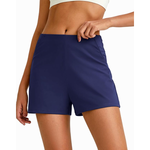 G4Free Athletic Running Shorts for Women 3'' Summer Casual Shorts Elastic Waist Workout Gym Sports Active Shorts with Pockets(Royal Blue,XXL)