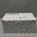 Clear Acrylic Bathroom Accessories Set - Rust-Free, Transparent Design - Includes Soap Dispenser, Toothbrush Holder, Cup, Soap Dish, and Toilet Brush 5-Piece (Teal Blue)