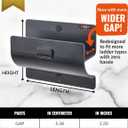 Ladder Hook - Black Heavy Duty Ladder Brackets for Garage Wall - Utility Hook for Wall Mount Ladder Storage, Folding Chair - Tool Holder to Organize Garage and Shed