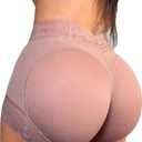 Butt Lifter Panties for Women High Waisted Tummy Control Shapewear Underwear Butt Lifting Panties Faja Shorts (Medium, Purple Pink)