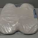 Skechers Seat Cushion, Ergonomic Memory Foam Cushion for Long Sitting Hours on Office & Home Chair, Car Seat Cushion for Sciatica, Coccyx Cushion,Beige