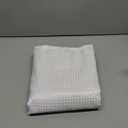 YellyHommy Stall No Hook Shower Curtain with Snap in Fabric Liner Set Less Time White Waffle Shower Curtain for Bathroom 75" L x 60" W