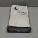 100% Blackout Shield Linen Blackout Curtains for Bedroom 108 Inches Long, Back Tab/ Rod Pocket Living Room Drapes, Thermal Insulated Blackout Curtains 2 Panels Set, 50" W x 108" L, Cream