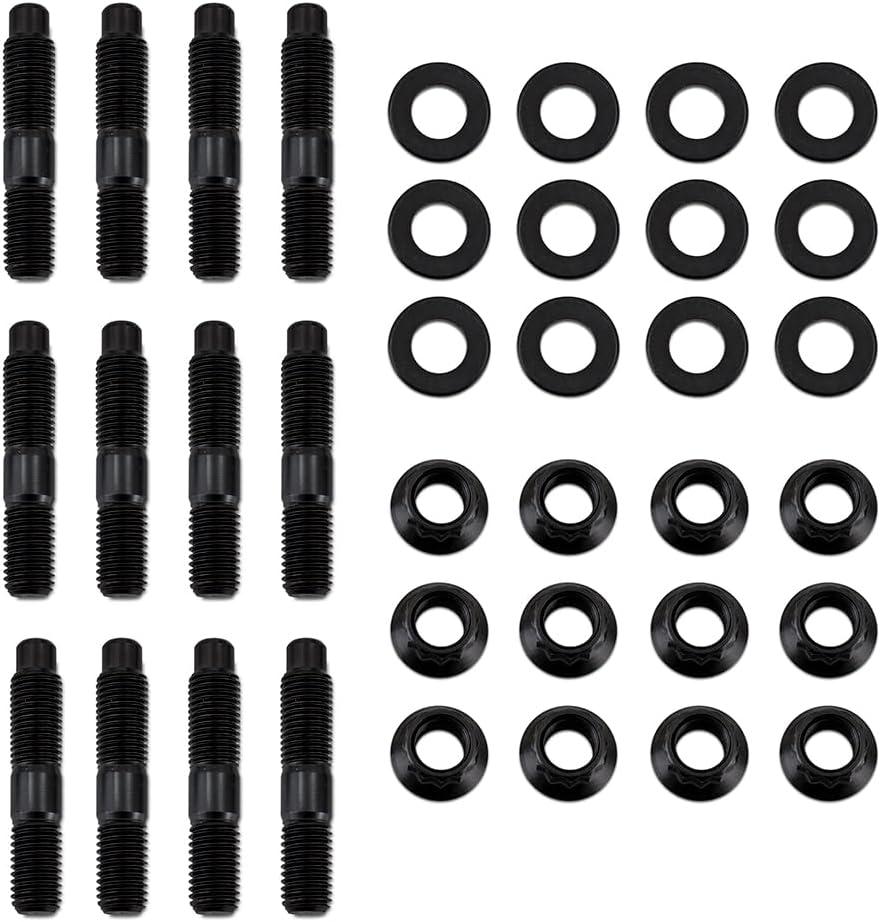 Mishimoto Exhaust Manifold Stud Kit, Compatible with Dodge Ram Cummins 5.9L & 6.7L, 1994-2018