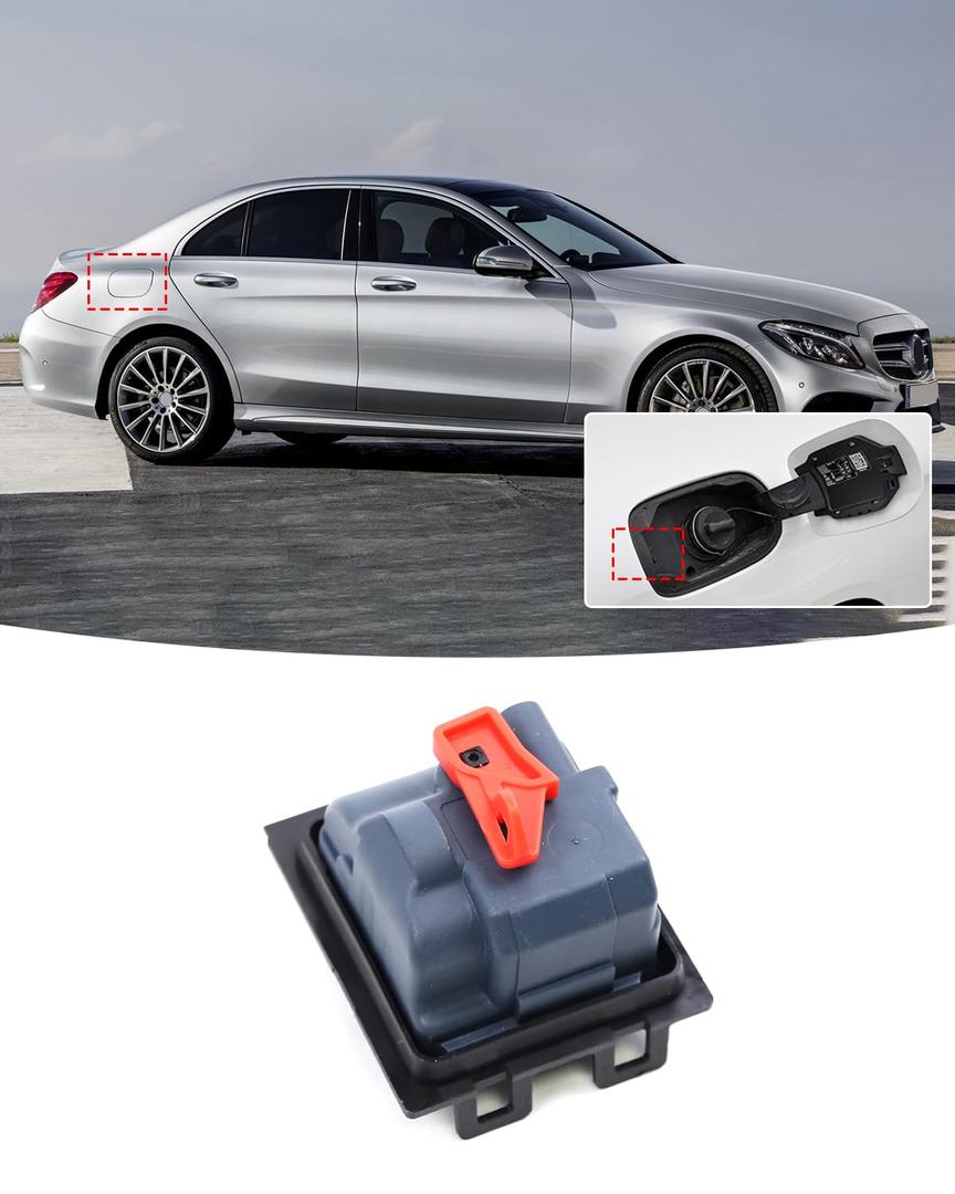 A0008207703 Fuel Flap Motor Fuel Tank Cap Lock for Mercedes-Benz W205 W213 W222 CLA200 S560, Fuel Tank Flap Cap Locking Motor Lock Actuator for Mercedes-Benz C E S Class