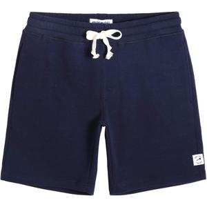 maamgic Mens Sweat Shorts 7" Above Knee Workout Gym Shorts Lounge Shorts with Zipper Pockets (Medium, Dark Blue)