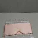 LitBear Silk Sleep Mask for Side Sleeper, Eye Mask Sleeping for Women Men 100% 22 Momme Pure Mulberry Silk, Face-Hugging Padded Eye Cover for Sleeping with Adjustable Band (Pink)