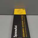 SpaceAid Bamboo Dresser Drawer Dividers 6 Pack, 4.65 High Adjustable 12.5-17 Drawer Organizers, Expandable Organization for Clothing, Clothes, Dressers, Natural