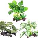 3PCS Artificial Fish Tank Plants Silk Aquarium Plants for Betta Fish